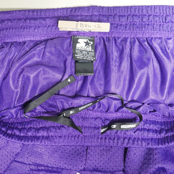 Starter Mesh Basketball Shorts Men's Size 3XL Purple Vintage Deadstock NWT - Picture 6 of 8